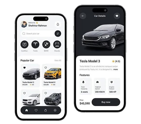 E-commerce app preview