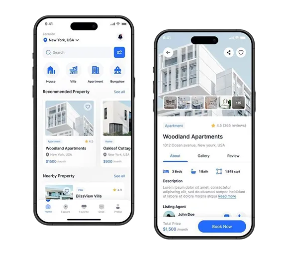 E-commerce app preview