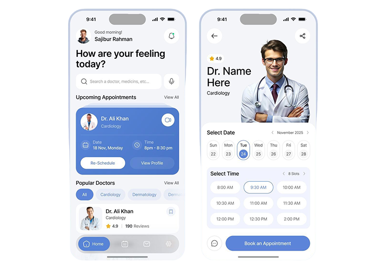 Hospital and Clinic Panel app