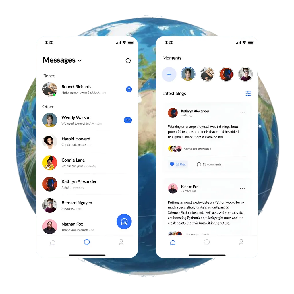 E-commerce app preview
